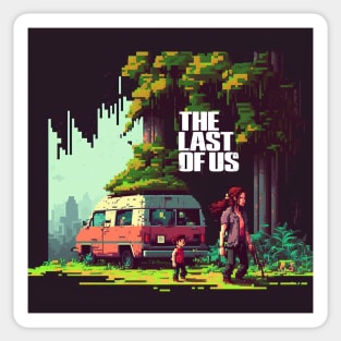 The Last of Us Pedro Pascal Joel, Ellie inspired design Sticker